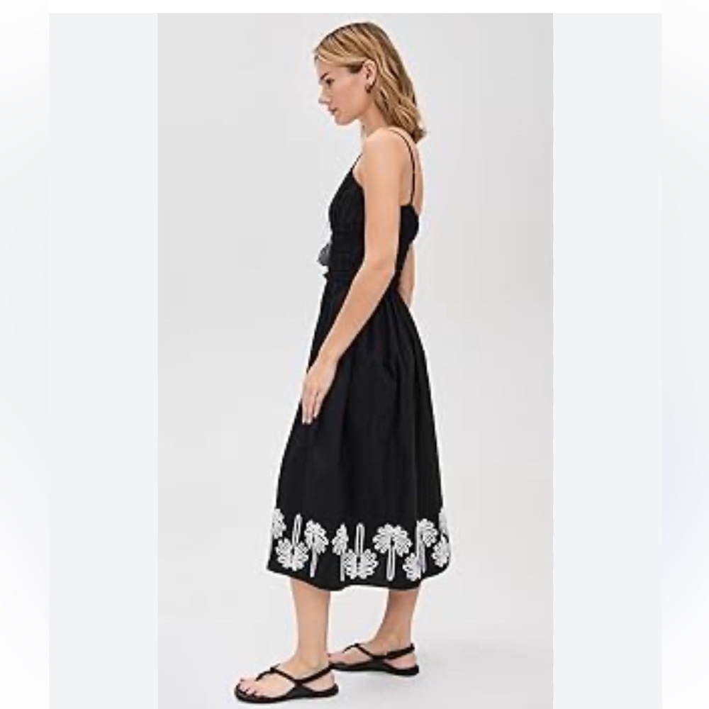Rails Baja Dress In Black
Ivory Palm Trees Black Embroidered Sundress w Tassel S - Picture 5 of 15